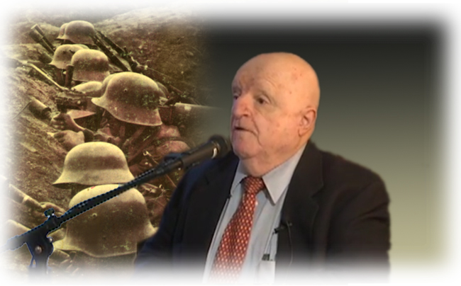 Dr. Gaetano (Guy) Cavallaro, World War I expert, lectures at Brown University