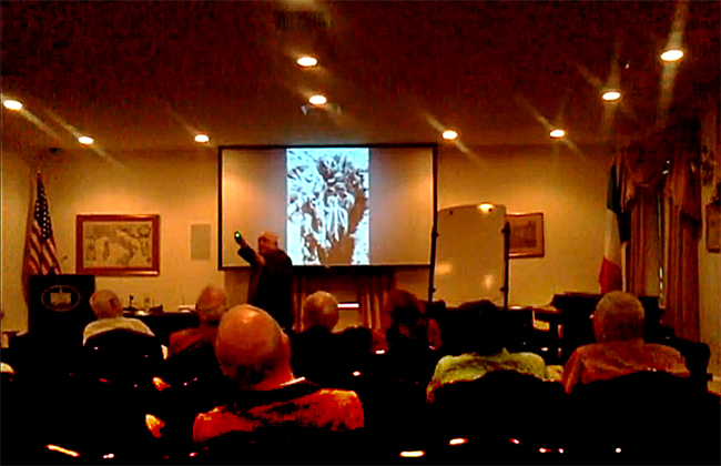 Dr. Gaetano (Guy) Cavallaro, World War I expert, lectures lectures at the Genoroso Pope Italian Cultural Center in New York's Westchester County town of Tuckahoe Dr. Gaetano (Guy) Cavallaro, World War I expert, lectures at the Genoroso Pope Italian Cultural Center in New York's Westchester County town of Tuckahoe